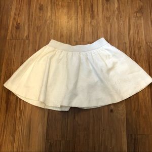 Princess by Vera Wang White Brocade Skater Skirt sz L